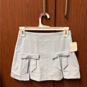 Light Blue Women's Shorts with Bows